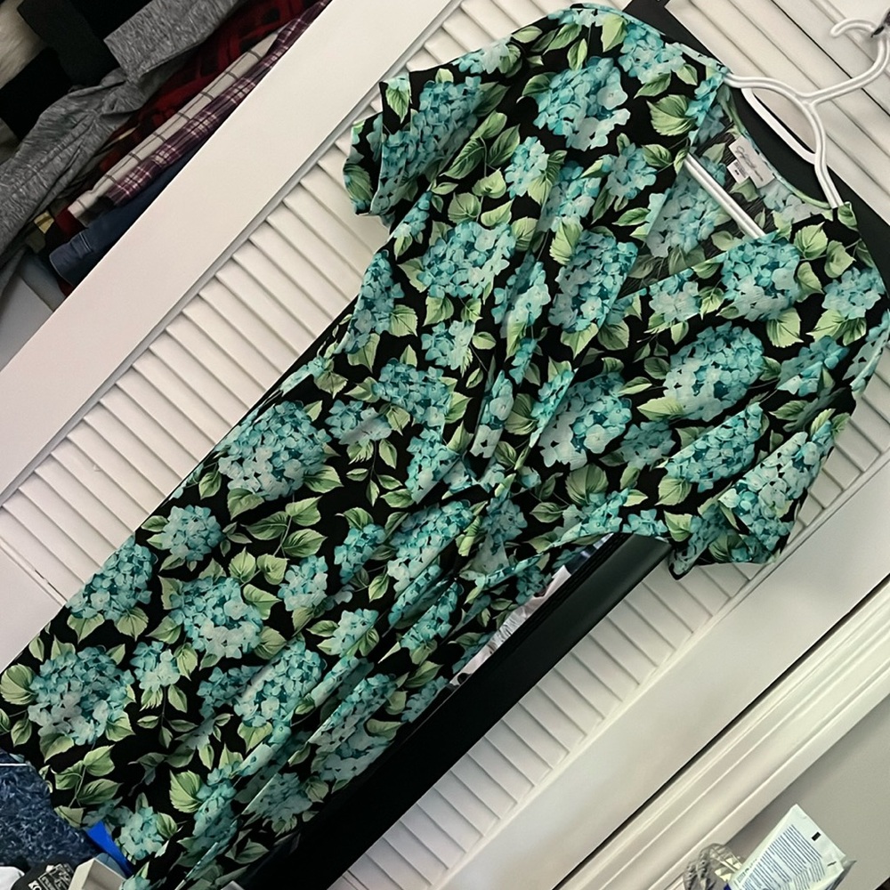 Faux wrap dress
